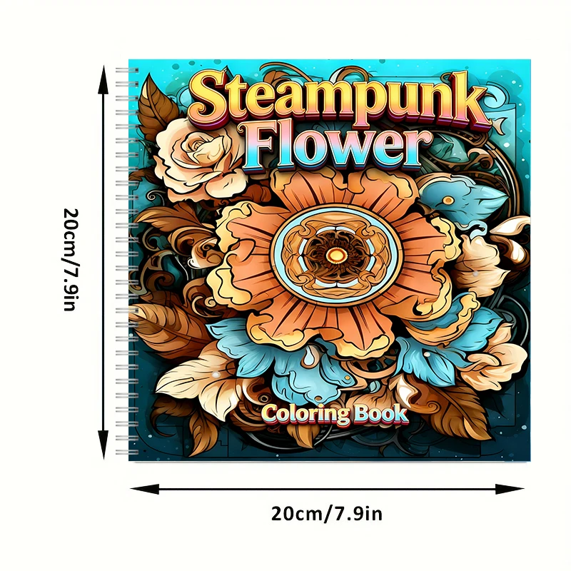 Livre de coloriage Steampunk F - Flower Supplies avis et prix
